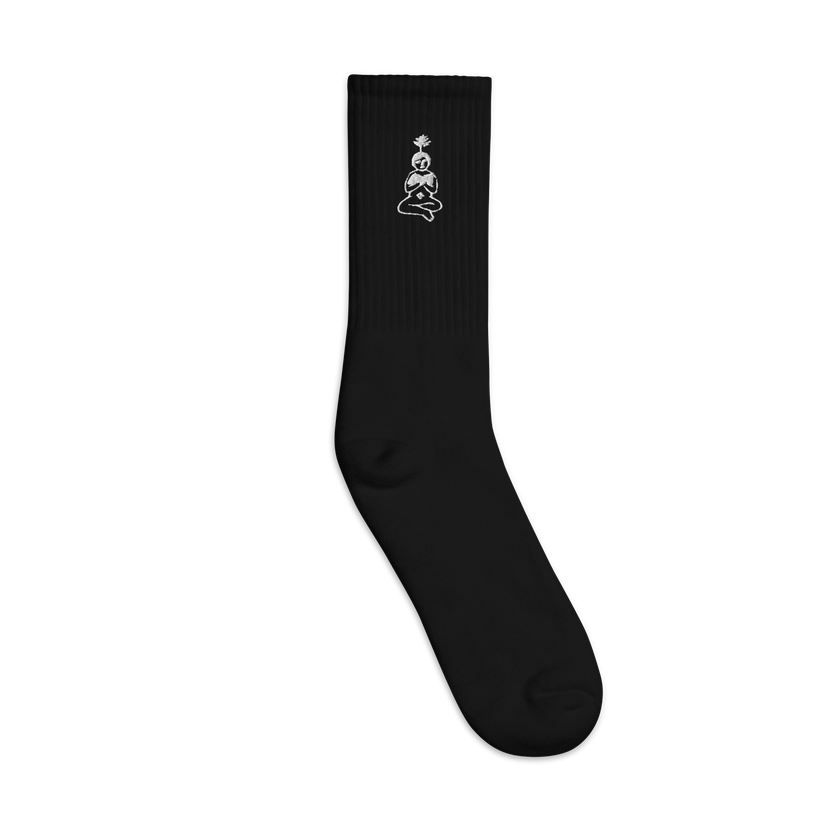 Mud\Wtr UNLEARN \ RELEARN Embroidered socks For Sale