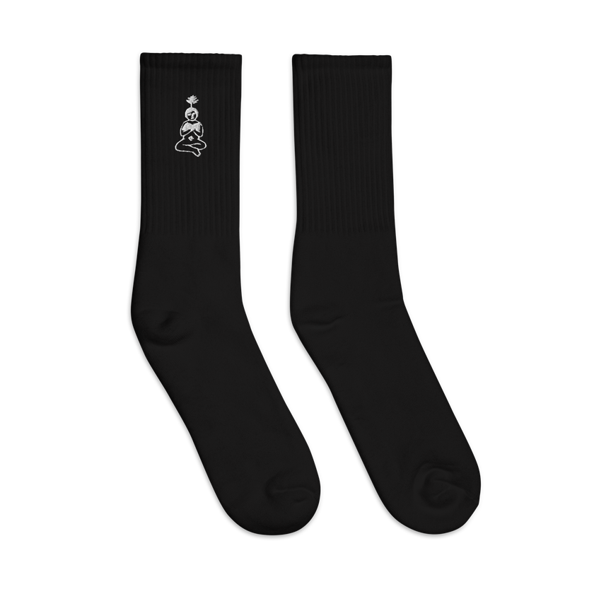 Mud\Wtr UNLEARN \ RELEARN Embroidered socks For Sale